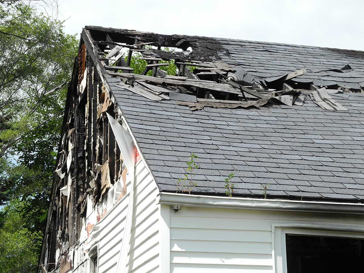 a House in need of Fire Damage Restoration services