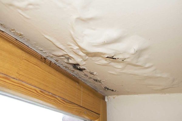 ceiling damage from water leaking