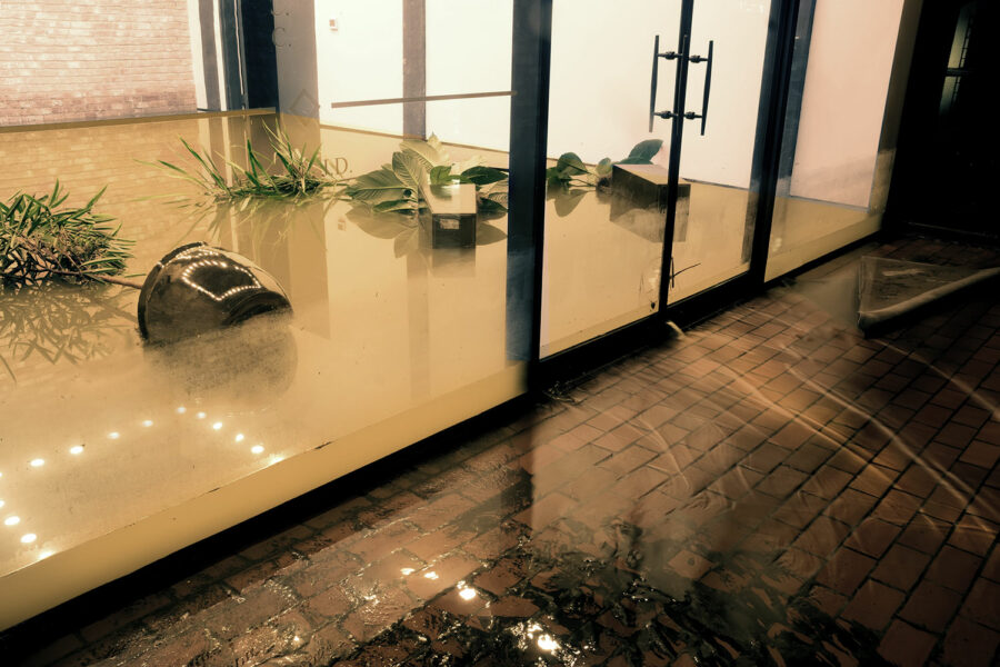 Emergency Flood Repair in Downtown office